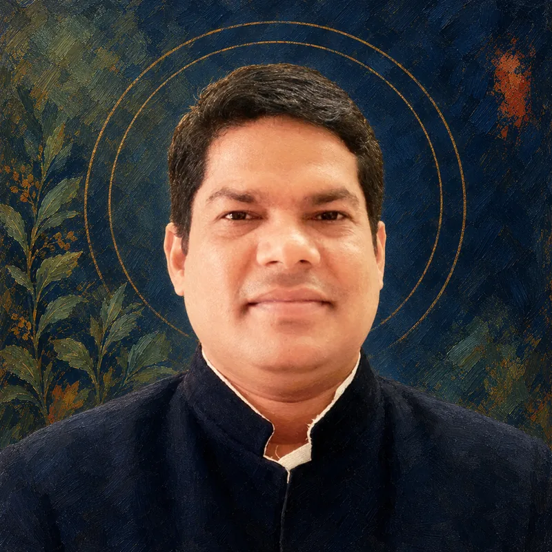 Editorial painted portrait of Dr. Kishor Kumar Tripathy