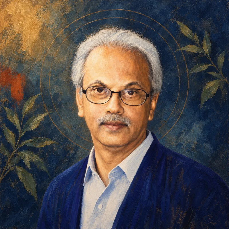 Painterly portrait of Dr. Ajit Sabnis